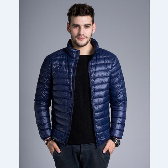 Vadderad parkas med huva