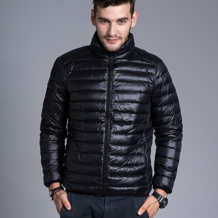 Vadderad parkas med huva
